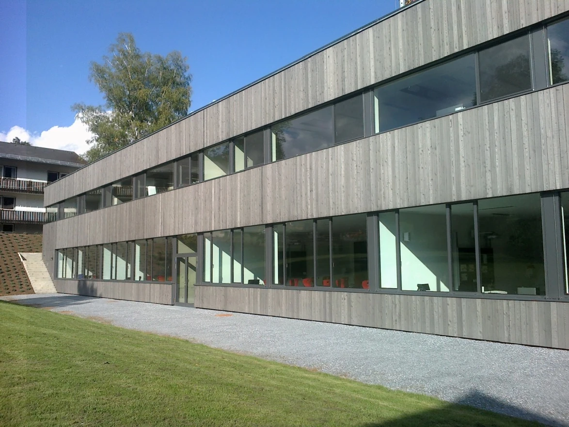 Neubau mit Holzfassade